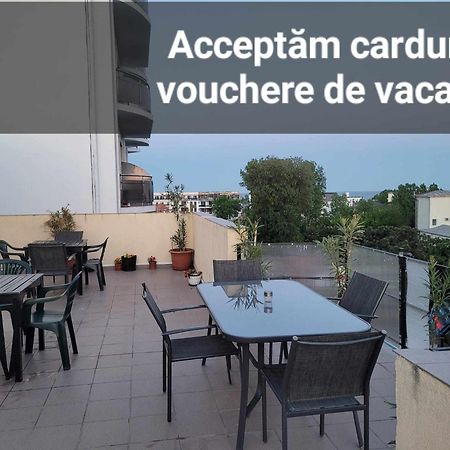 Cazare Eforie Nord, Plaja Acapulco, Garsoniere Four Studios, Bucatarie Comuna, Baie Proprie, Etaj 4, Fara Lift Kültér fotó